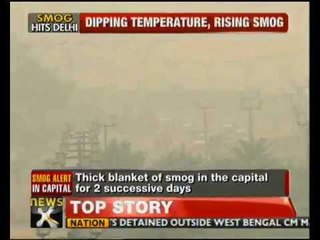 Smog engulfs Delhi; temperature dips - NewsX