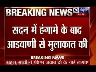 Rahul Gandhi meets Lal Krishna Advani