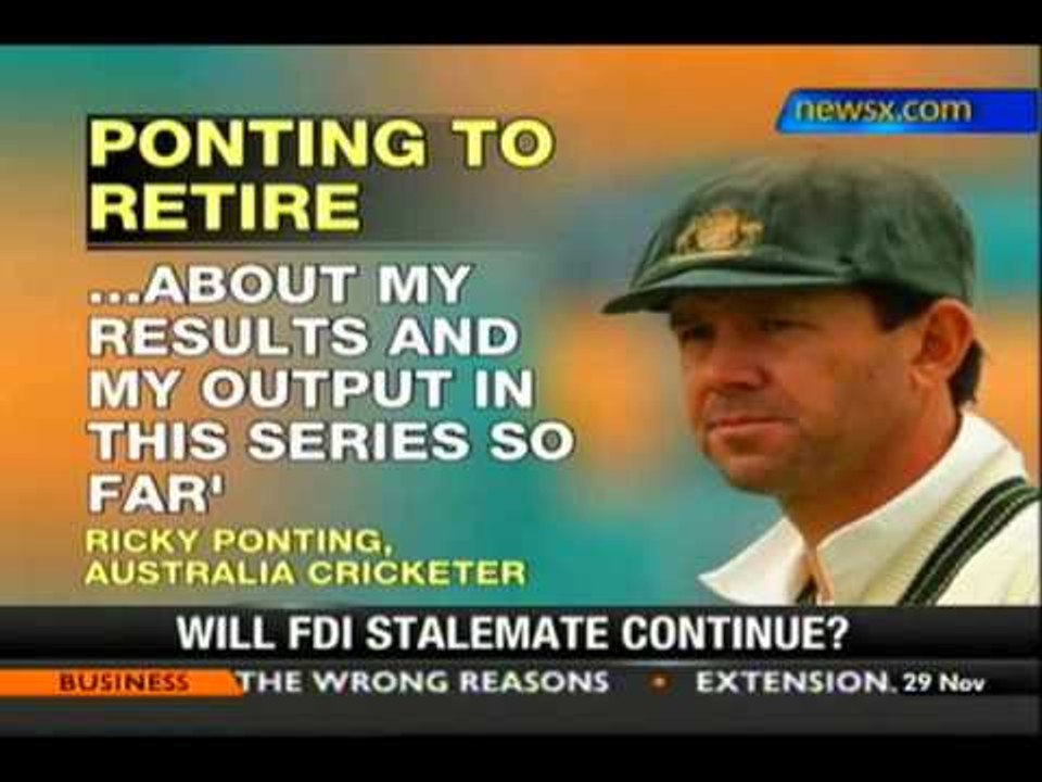Ponting to retire from Test cricket after Perth Test - NewsX