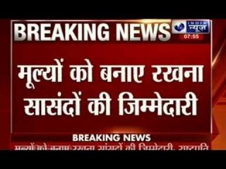 President orders members to maintain moral values and their respect in parliament during work