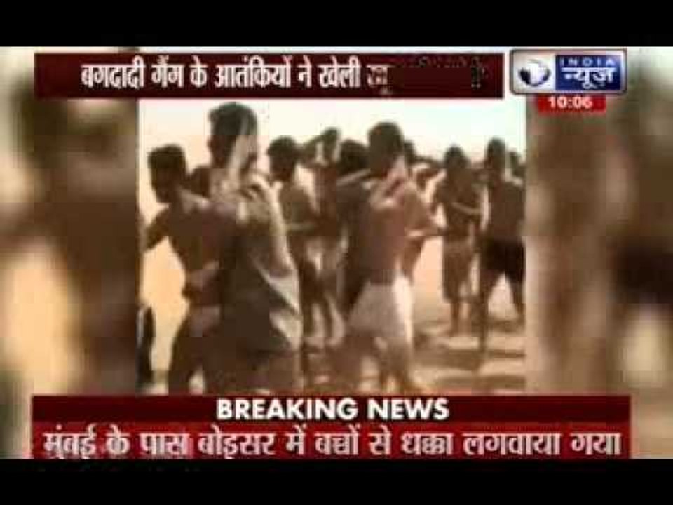 ISIS march 250 Syrian soldiers in their underwear 'to execution'