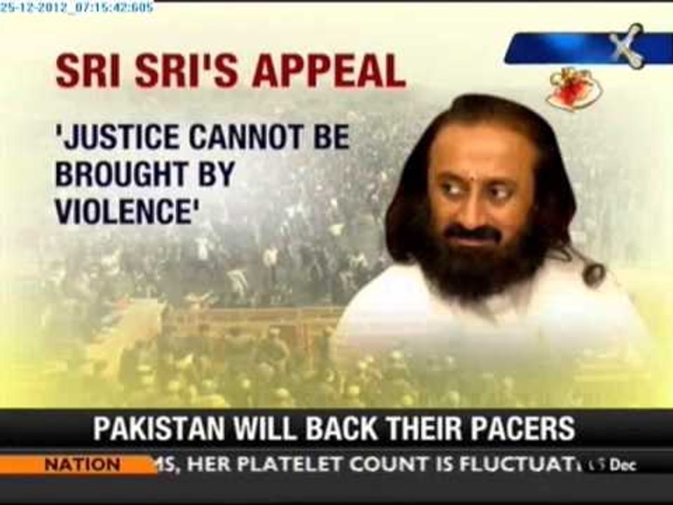 Delhi gangrape: Sri Sri Ravi Shankar appeals for calm - NewsX