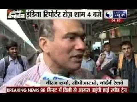 Delhi-Agra high speed train flagged off for second trial run