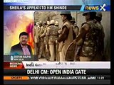 Delhi gangrape Open India Gate for peaceful protest, says CM to HM - NewsX