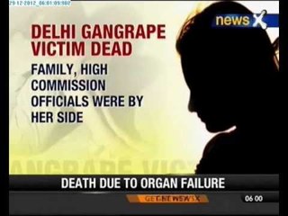 Delhi gangrape victim no more - NewsX