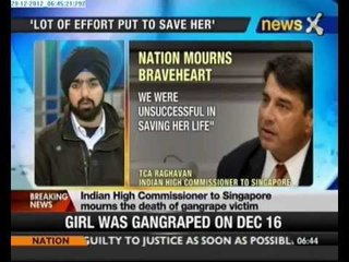 Delhi gangrape: We were unsuccessful in saving her life, says TCA Raghavan - NewsX