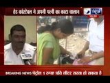 Policeman cuts challan of his wife for violating traffic rules in Ghaziabad
