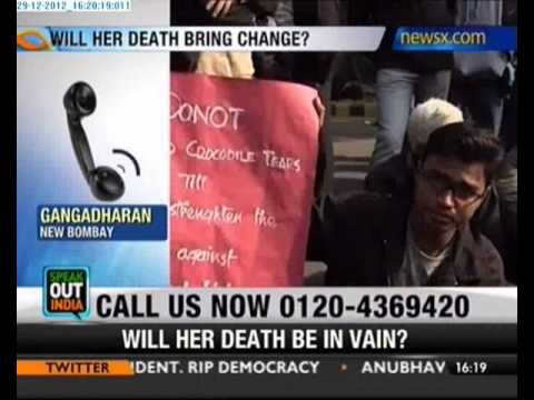 Speak Out India: Delhi gangrape victim dies - NewsX