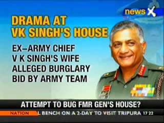 Army denies attempt to rob Gen VK Singh's house