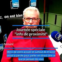 Bernard : "Ne changez rien !"