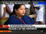 Cauvery row: SC asks Karnataka to release 2.44 TMC water