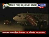 Spicejet plane crashes to buffalo at Surat Airport