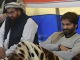 Yasin Malik shares dias with Hafiz Saeed in Pakistan