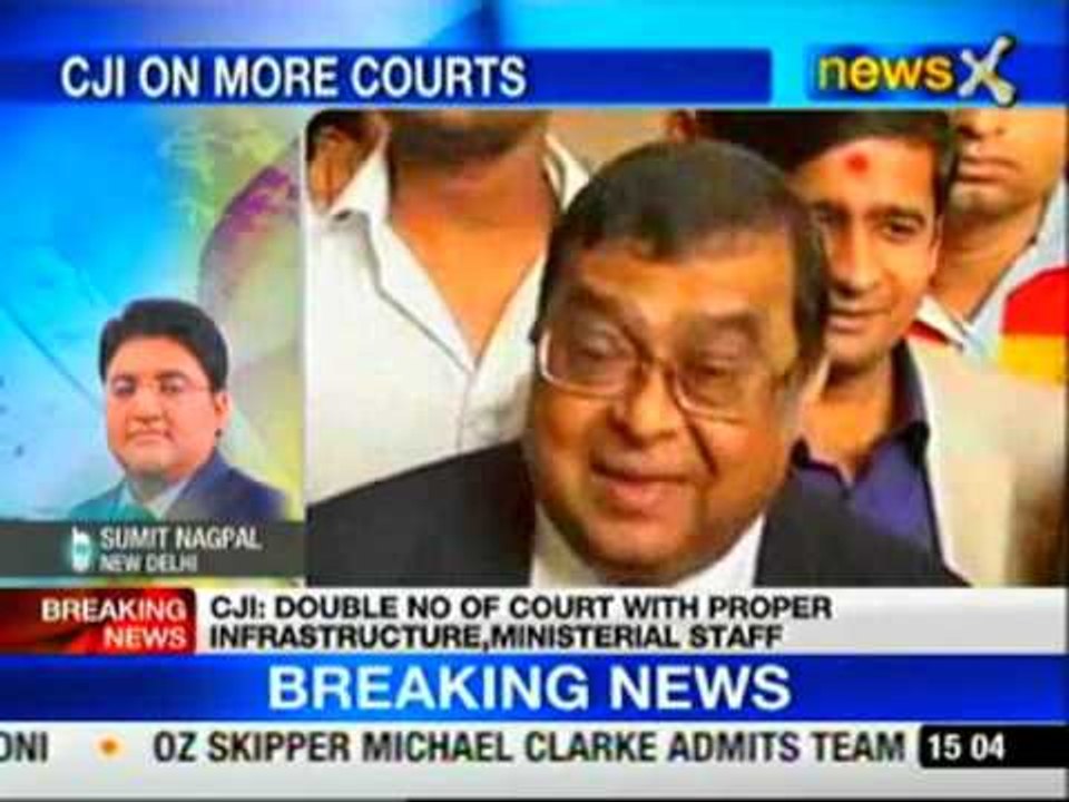 Double the number of courts in subordinate judiciary: CJI