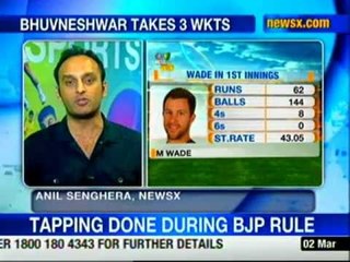 Hyderabad tests: India 5 for no loss in reply to Australia's 237/9