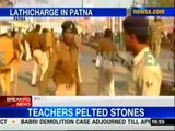 Patna police thrash protesting teachers