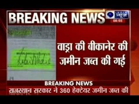 Rajasthan reclaims land said to be Robert Vadra’s