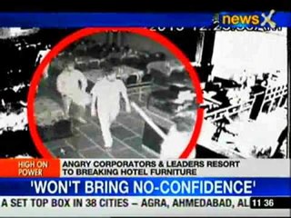 BJP politicians create ruckus in hotel