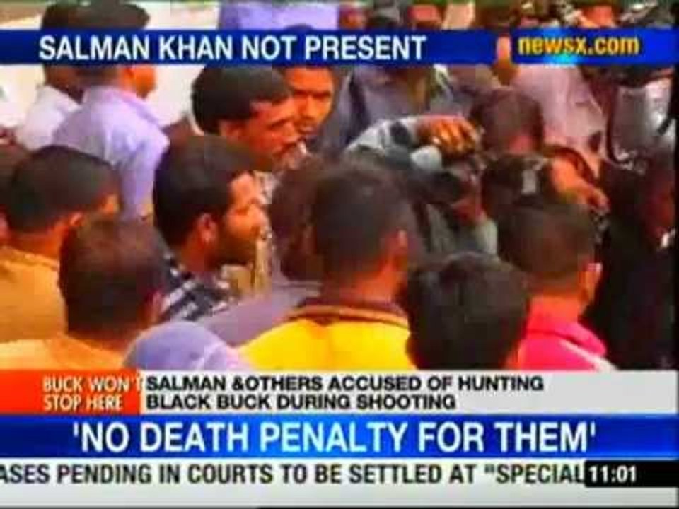 Blackbuck poaching: Salman misses hearing, other actors deny charges