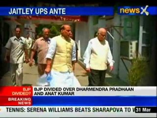 BJP divided over Dharmendra Pradhaan, Anant Kumar