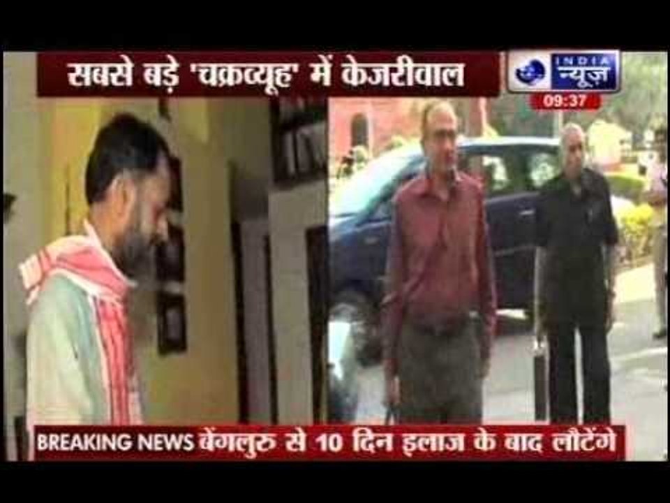 Arvind Kejriwal stuck in an 'Chakravyuh' before returning to Delhi