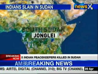 South Sudan: Five Indian peace keepers killed