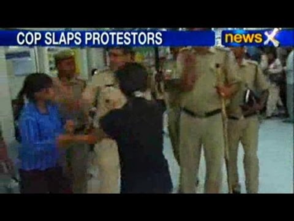 Masoom rape case: ACP slaps woman protestor, suspended