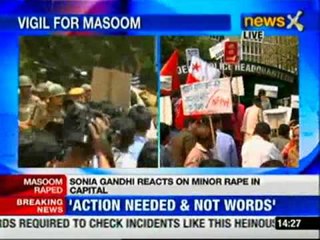 Masoom rape case: Time for action not words, says Sonia Gandhi