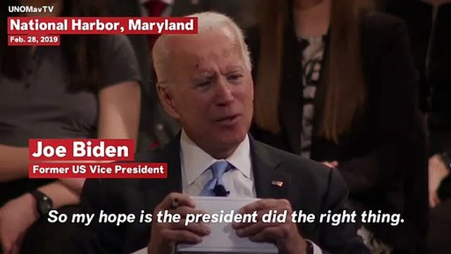 Joe Biden Says Donald Trump 'Did The Right Thing By Walking Away' From North Korea Deal