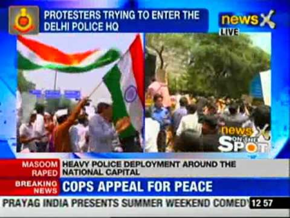 Masoom rape case: Police asked not to manhandle protestors