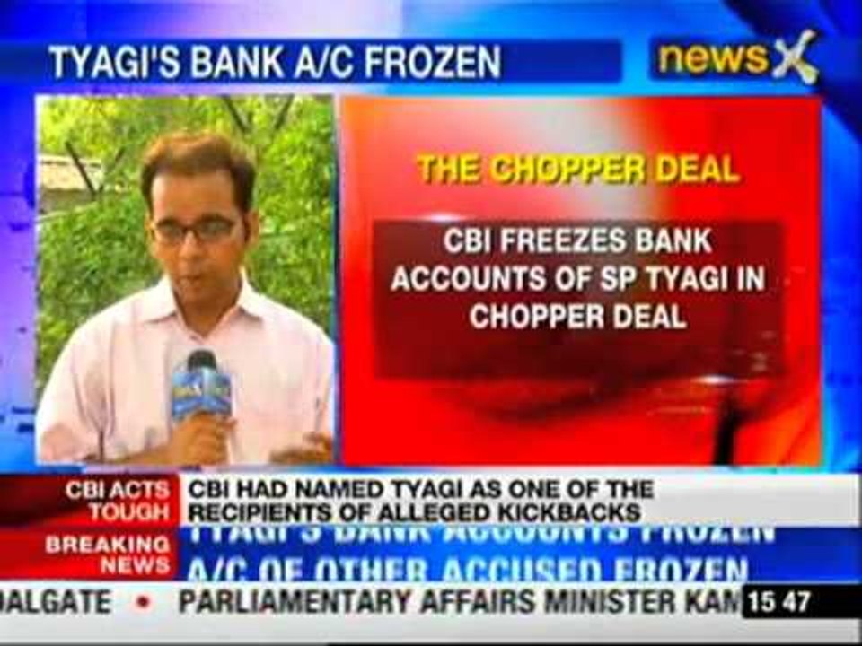 VVIP chopper deal: CBI freezes bank accounts of former IAF Chief SP Tyagi