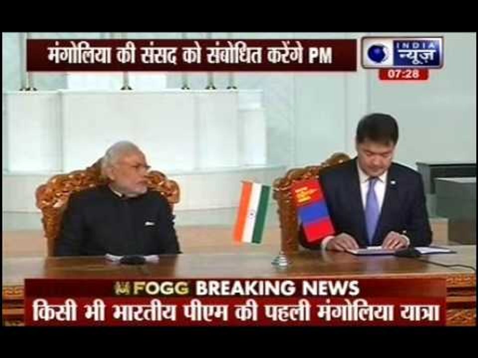 14 Agreements signed between India, Mongolia
