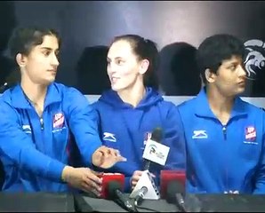 PWL 3 Day 5_ UP Dangal team addressing media after the victory over Mumbai Marat