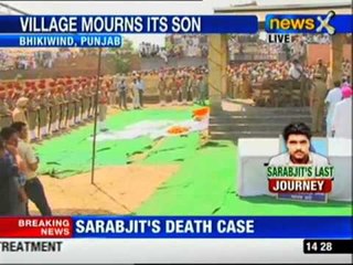 21 gun salute for Sarabjit Singh at the final rites