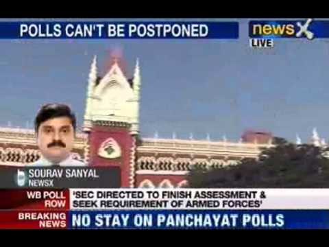 NewsX: Kolkata HC rejects govt's plea to postpone local body polls