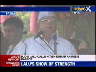 NewsX: Lalu Prasad Yadav: Nitish is RSS parrot