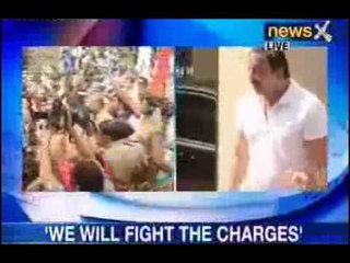 NewsX: Right wing party protests outside Sanjay Dutt's house