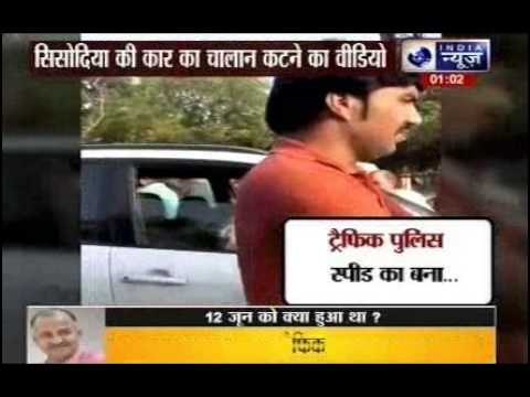 Manish Sisodia’s car chased by traffic cops, fined for over speeding