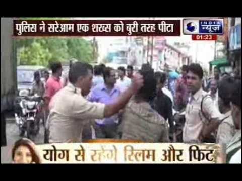 Policeman beats youth in Madhya Pradesh