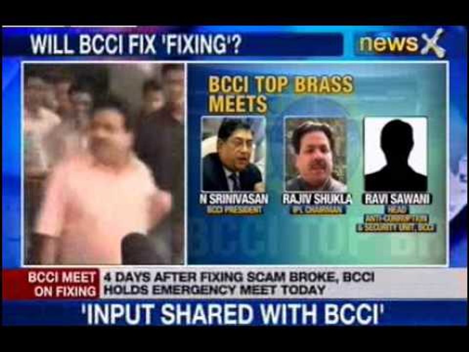 NewsX : IPL 2013 Spot fixing and Match fixing Scandal - BCCI Meets today.