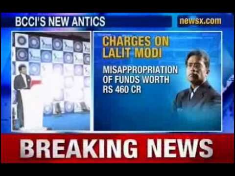 BCCI slaps 22 charges on ex-IPL boss Lalit Modi