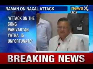 Download Video: NewsX : Chhattisgarh CM Raman Singh addresses media on naxal attacks