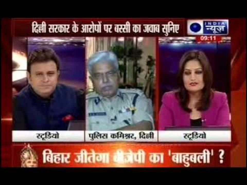 India News exclusive interview with Delhi police commissioner BS Bassi