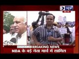 BJP lead NDA members on protest