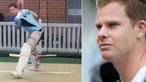IPL 2019 : Steve Smith Returns To The Nets After Elbow Surgery