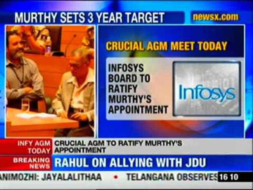 Murthy to rebuilt Infosys in 3 years