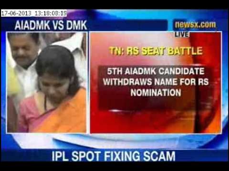 NewsX: Fifth AIADMK candidate withdraws
