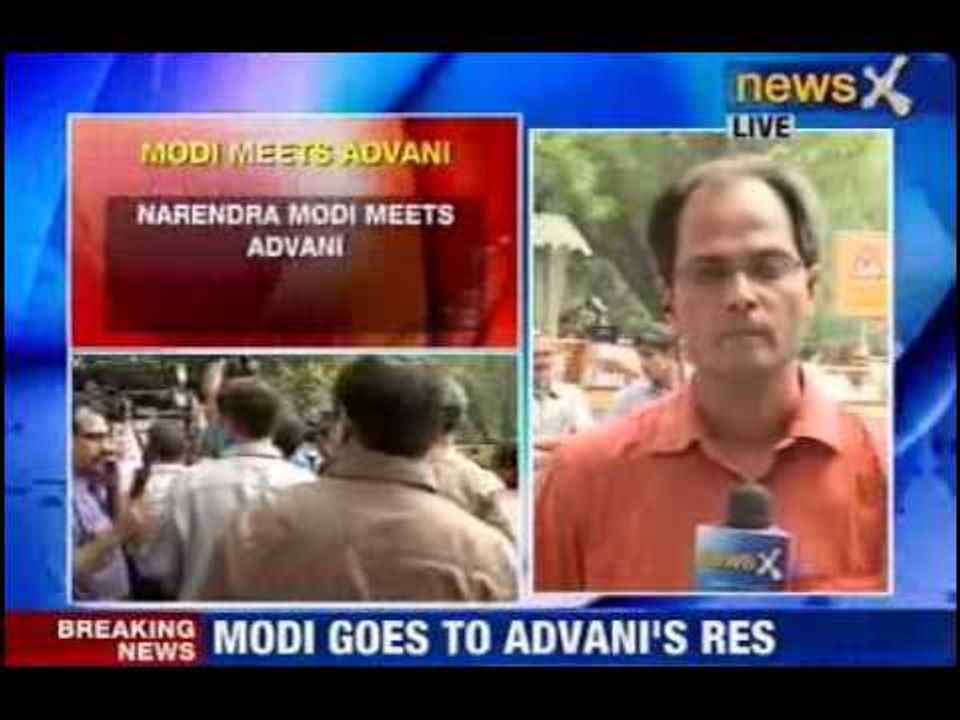 NewsX: Modi visits Advani's residence in Delhi