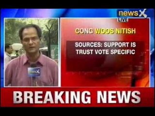 NewsX: Congress to vote for Nitish govt