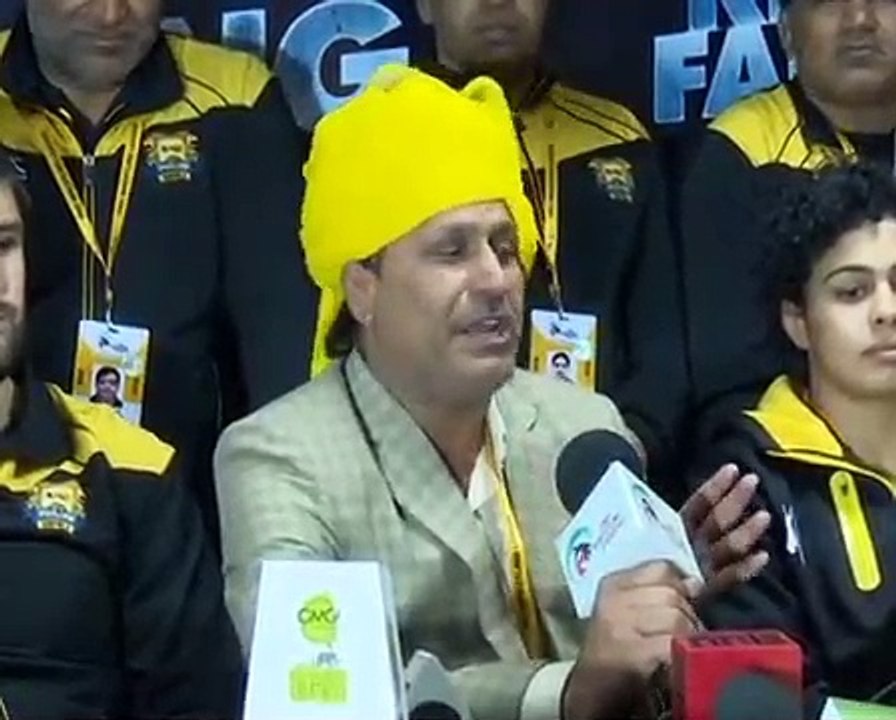 PWL 3 Day 8_ Punjab Royals Wrestlers briefing the Media after victory